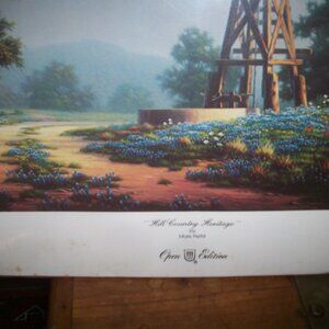 Hill Country Heritage Mark Pettit Open Edition Artwork Print 1985, Texas 16”x20”